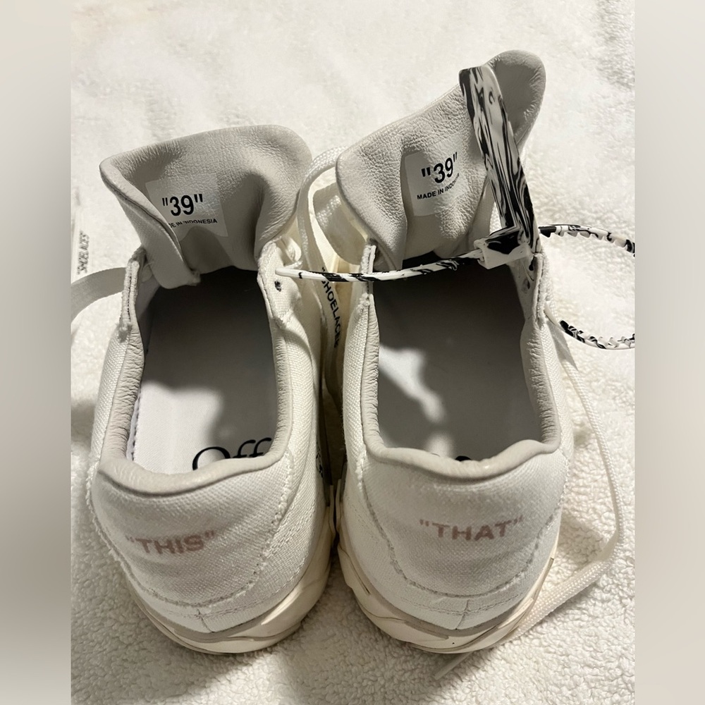 Off white sneakers - worn once! - Picture 3 of 3